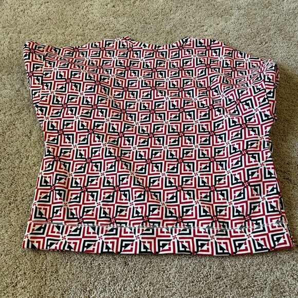 NWT Liz Claiborne Women's Geometric Artsy Size XL V Neck Sweater Futuristic - Picture 7 of 7